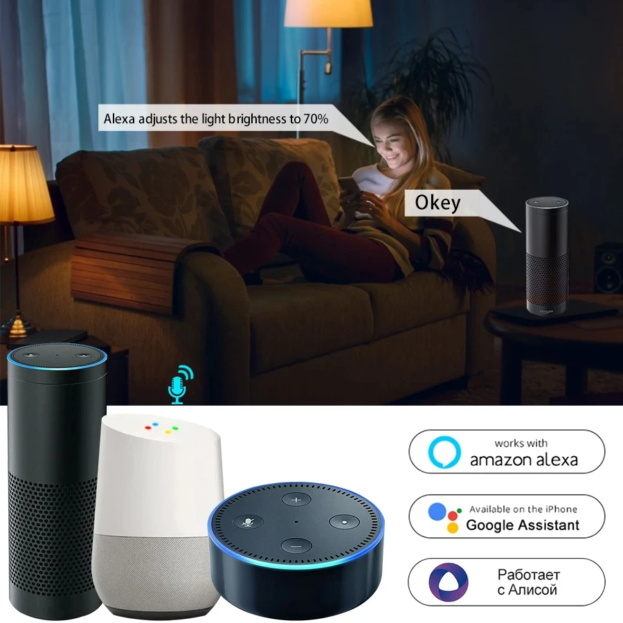 smart wifi led bulbs tuya smart life rgb lamp alexa google alice 220v 110v e27 b22 e14 gu10 spotlight ampoules app voice control smart wifi led bulbs tuya smart life rgb lamp alexa google alice 220v 110v e27 b22 e14 gu10 spotlight ampoules app voice control
