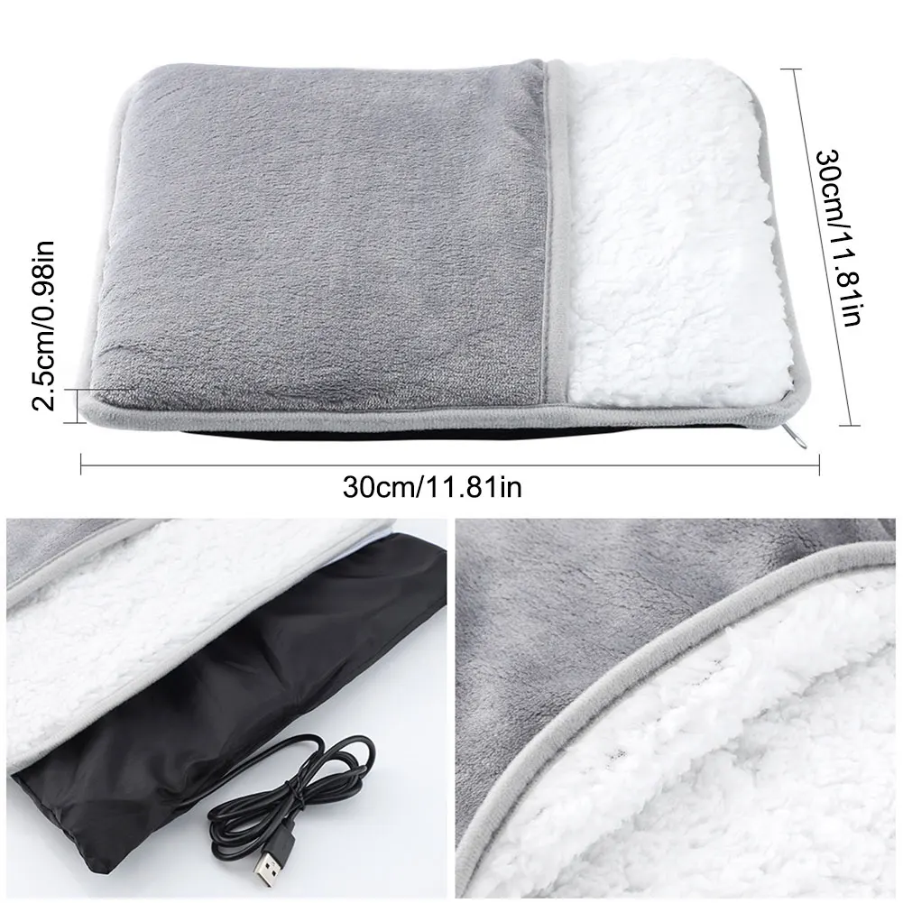 household feet warmer heater usb soft plush thermal blanket feet foot warming mat heating slippers for home office bedroom household feet warmer heater usb soft plush thermal blanket feet foot warming mat heating slippers for home office bedroom