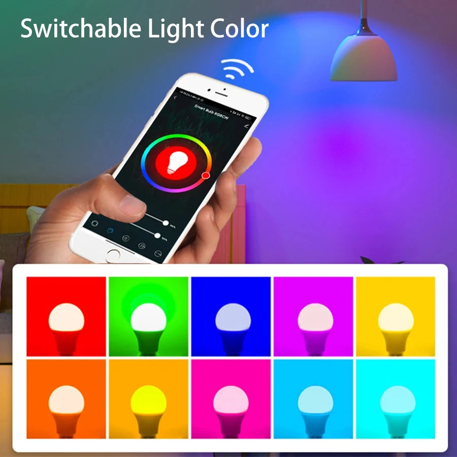 smart wifi led bulbs tuya smart life rgb lamp alexa google alice 220v 110v e27 b22 e14 gu10 spotlight ampoules app voice control smart wifi led bulbs tuya smart life rgb lamp alexa google alice 220v 110v e27 b22 e14 gu10 spotlight ampoules app voice control