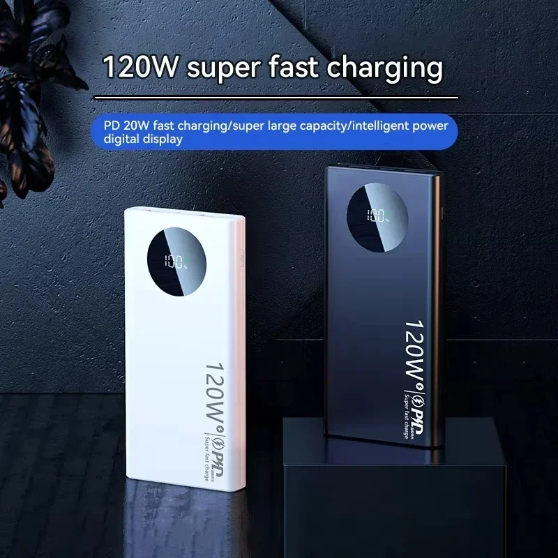lenovo 50000mah 120w high capacity power bank super fast charge powerbank portable battery charger for iphone samsung lenovo 50000mah 120w high capacity power bank super fast charge powerbank portable battery charger for iphone samsung